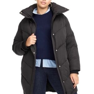Universal Standard For J. Crew Black Puffer Coat